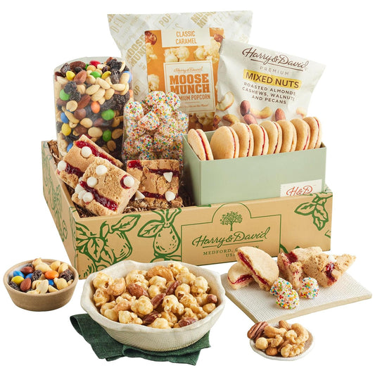 Harry & David Sweet And Salty Gift Box, Sweet And Salty Snacks, Gift Basket, Holiday Gift