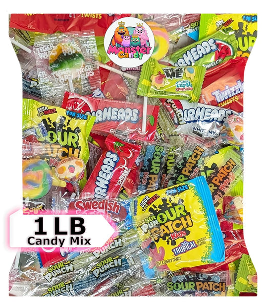 Party Favor Candy Mix - 1 lb Pinata Stuffers Candy Bulk - Goodie Bag Stuffers for Kids Party Favors - Candy Variety Pack - Bulk Candy Bags - Bulk Candy Individually Wrapped Candies - Parade Candy